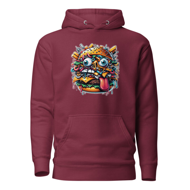 Verrückter Burger Unisex-Hoodie – Hoodies – klamottn.de