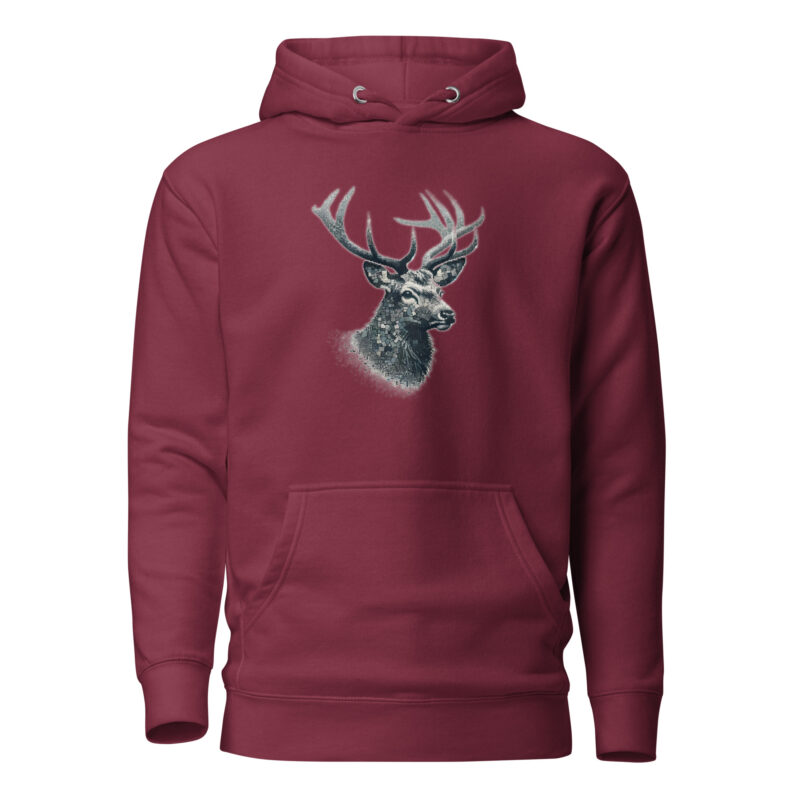 Majestätischer Hirsch im Mosaik-Stil Unisex-Hoodie – Hoodies – klamottn.de