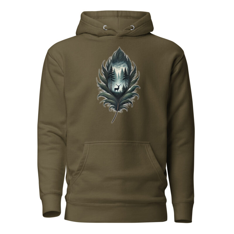 Magische Waldszene Unisex-Hoodie