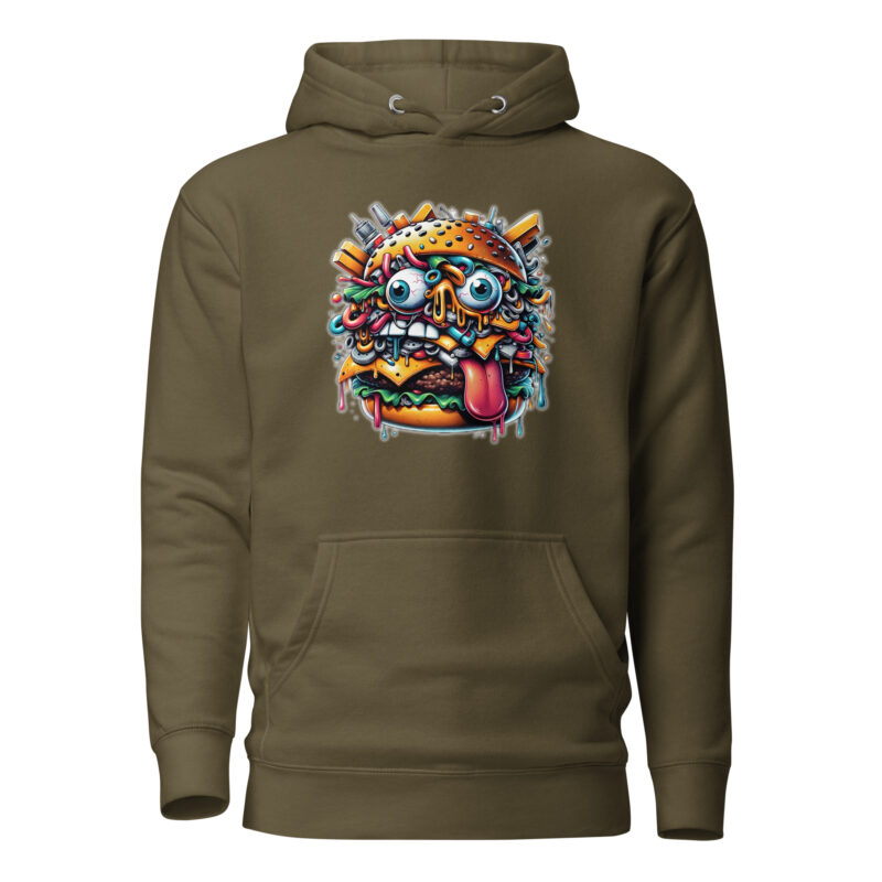 Verrückter Burger Unisex-Hoodie – Hoodies – klamottn.de