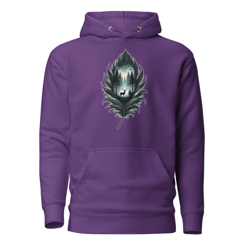Magische Waldszene Unisex-Hoodie