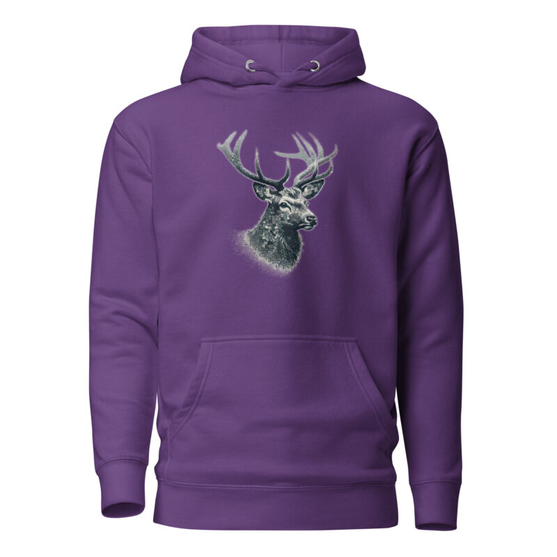 Majestätischer Hirsch im Mosaik-Stil Unisex-Hoodie – Hoodies – klamottn.de