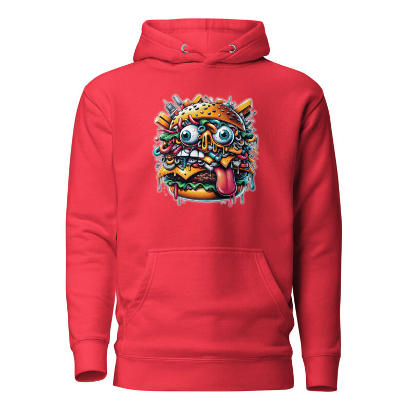 Verrückter Burger Unisex-Hoodie – Hoodies – klamottn.de