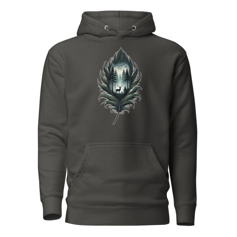 Magische Waldszene Unisex-Hoodie