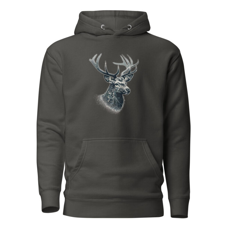 Majestätischer Hirsch im Mosaik-Stil Unisex-Hoodie – Hoodies – klamottn.de