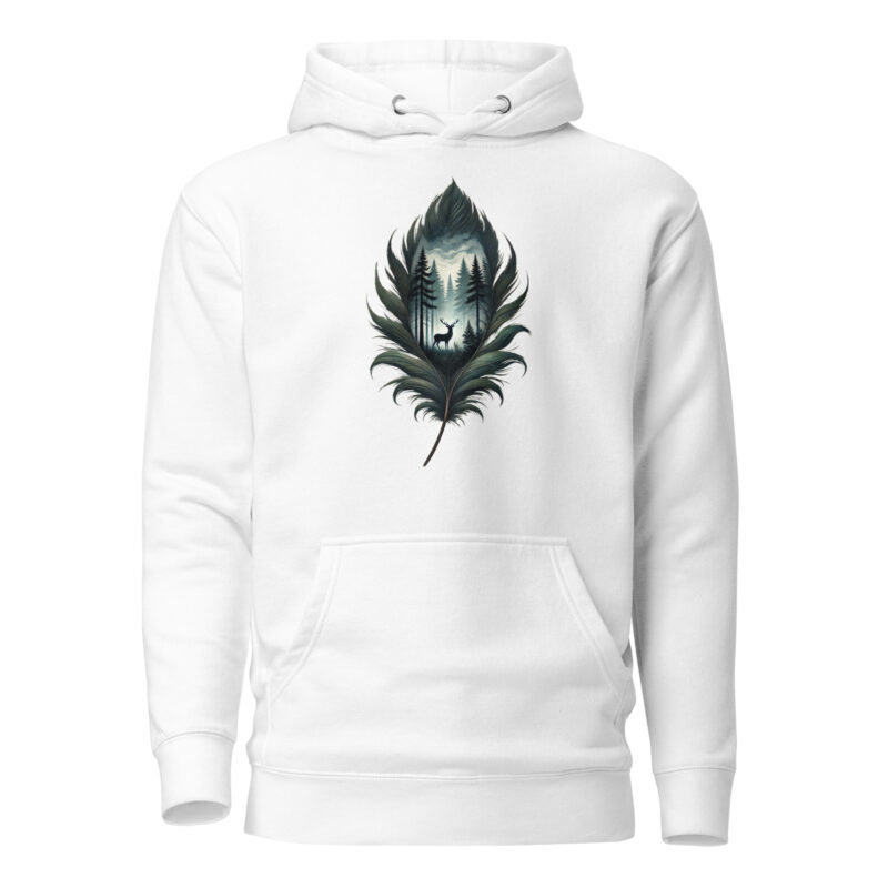 Magische Waldszene Unisex-Hoodie