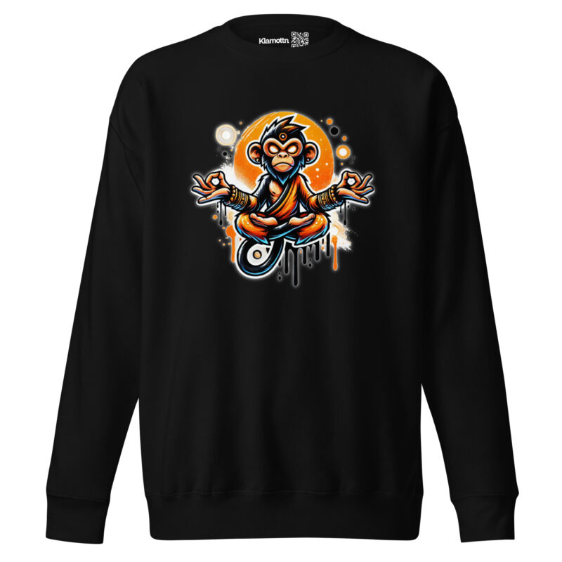 Meditierender Affe Unisex-Sweatshirt – Sweatshirts – klamottn.de