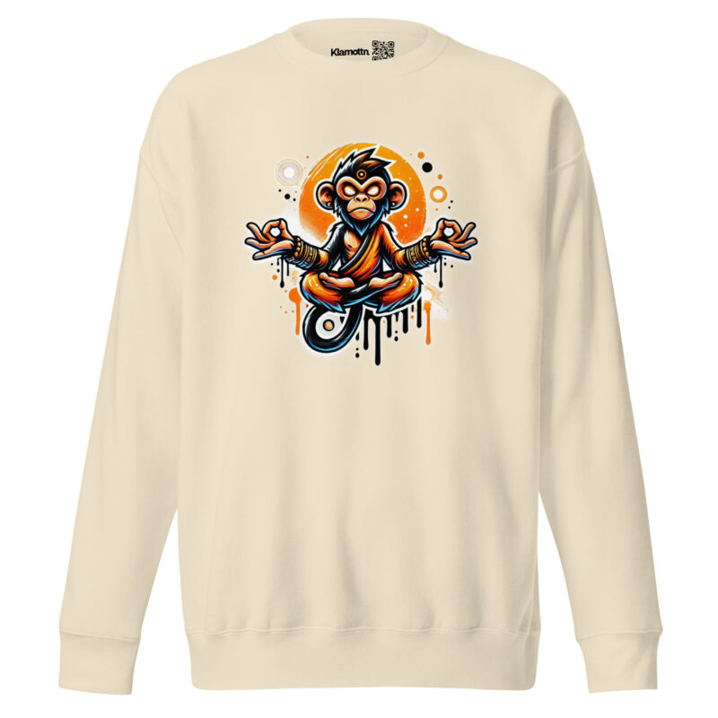 Meditierender Affe Unisex-Sweatshirt – Sweatshirts – klamottn.de
