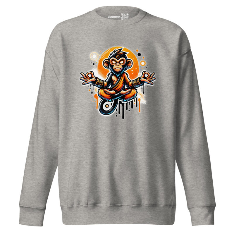 Meditierender Affe Unisex-Sweatshirt – Sweatshirts – klamottn.de