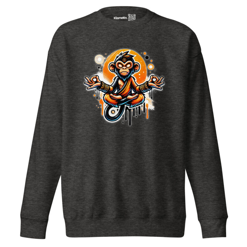 Meditierender Affe Unisex-Sweatshirt – Sweatshirts – klamottn.de