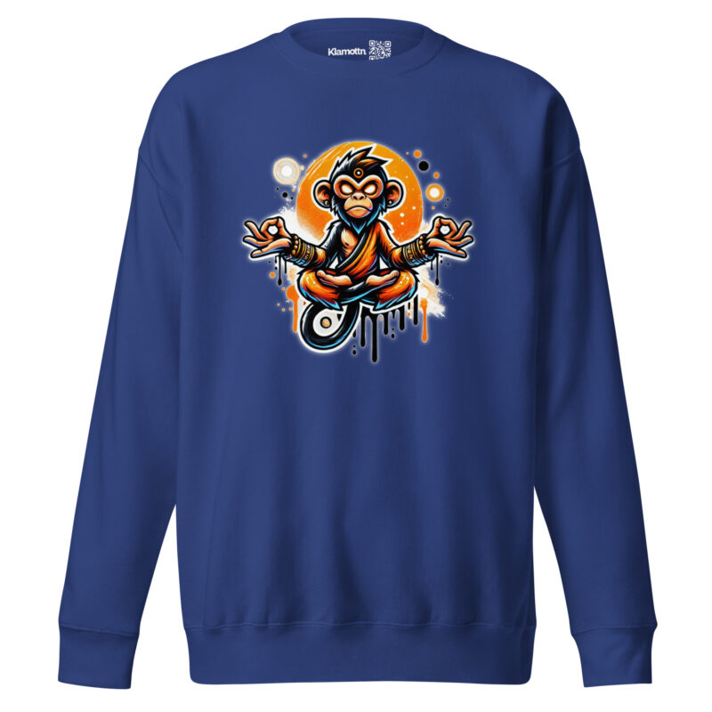 Meditierender Affe Unisex-Sweatshirt – Sweatshirts – klamottn.de