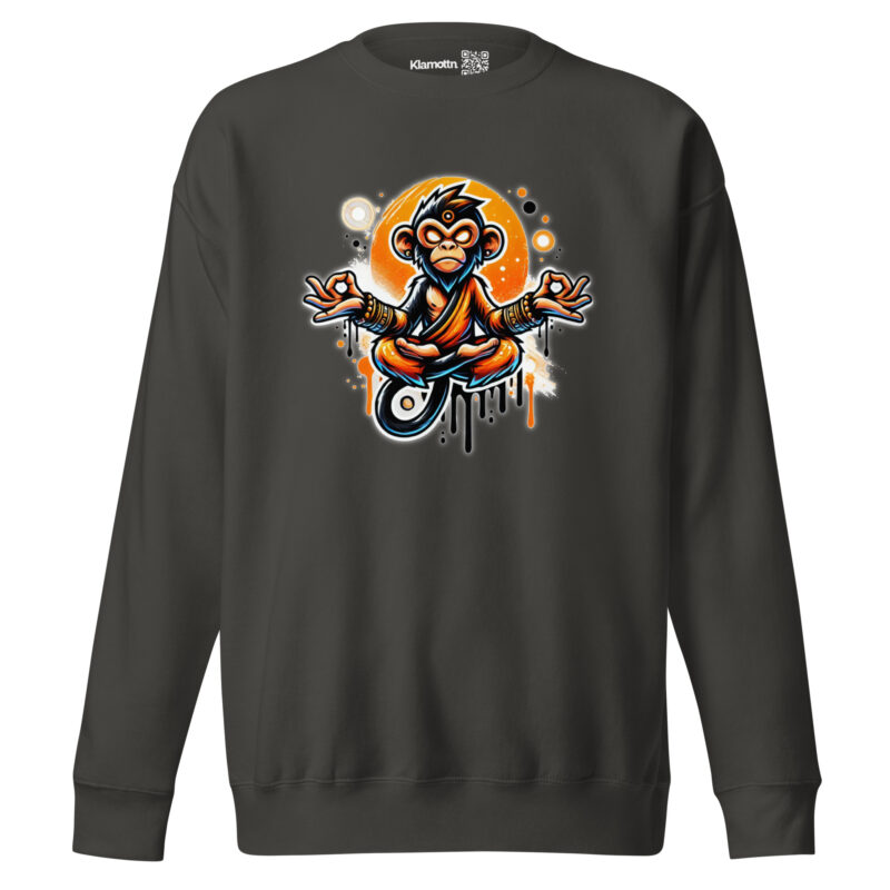 Meditierender Affe Unisex-Sweatshirt – Sweatshirts – klamottn.de
