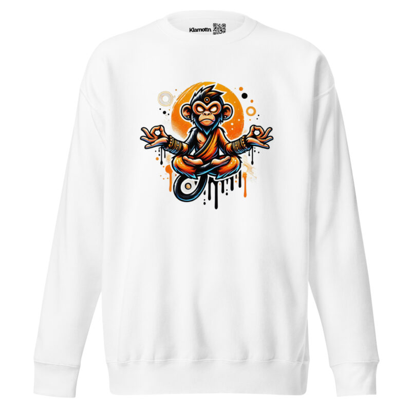 Meditierender Affe Unisex-Sweatshirt – Sweatshirts – klamottn.de