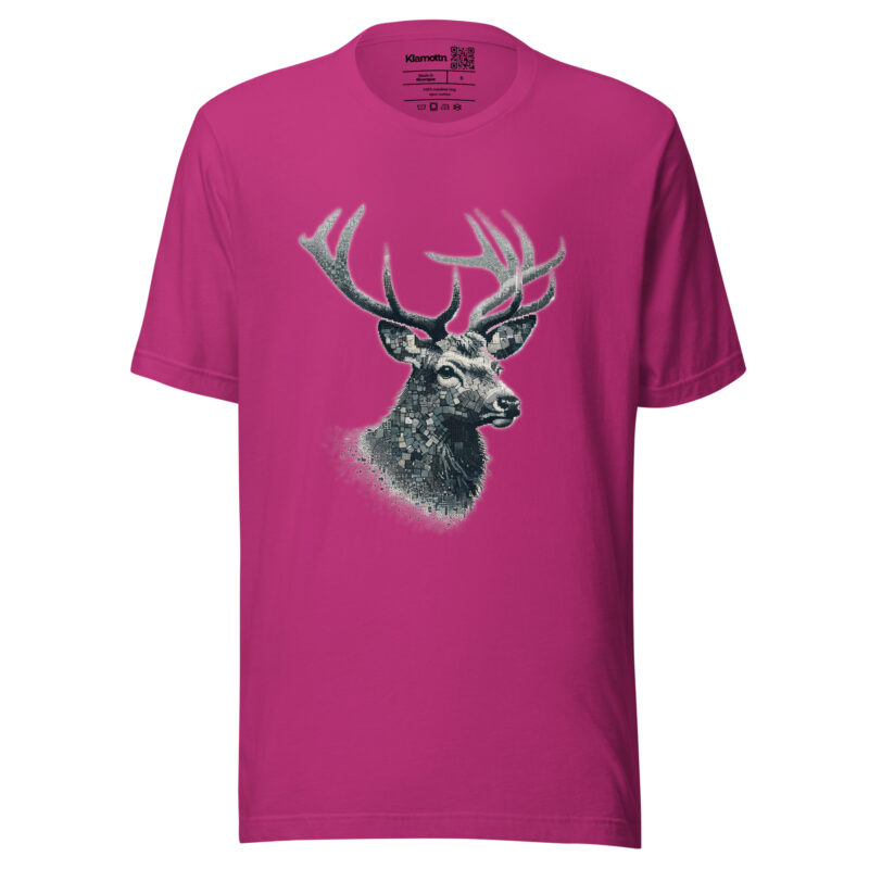 Majestätischer Hirsch im Mosaik-Stil Unisex-T-Shirt – T-Shirts – klamottn.de