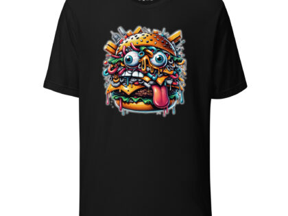 Verrückter Burger Unisex-T-Shirt – T-Shirts – klamottn.de Verrückter Burger Unisex-T-Shirt – T-Shirts – klamottn.de