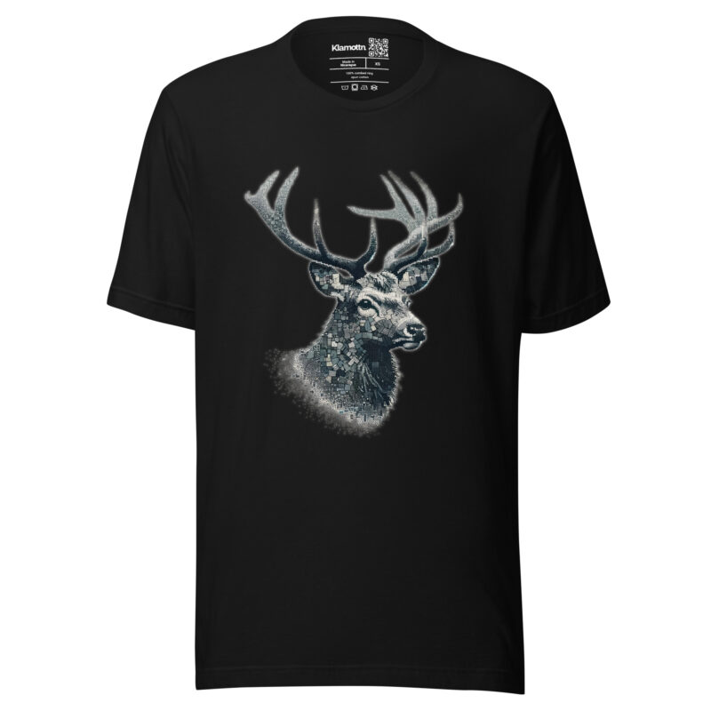 Majestätischer Hirsch im Mosaik-Stil Unisex-T-Shirt – T-Shirts – klamottn.de