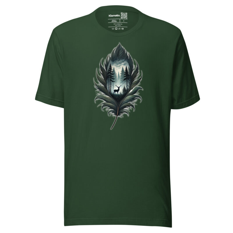 Magische Waldszene Unisex-T-Shirt