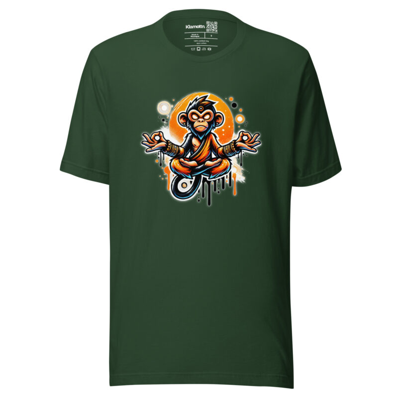 Meditierender Affe Unisex-T-Shirt – T-Shirts – klamottn.de