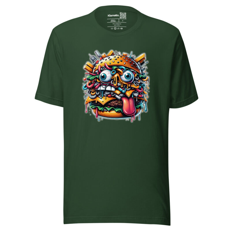 Verrückter Burger Unisex-T-Shirt – T-Shirts – klamottn.de