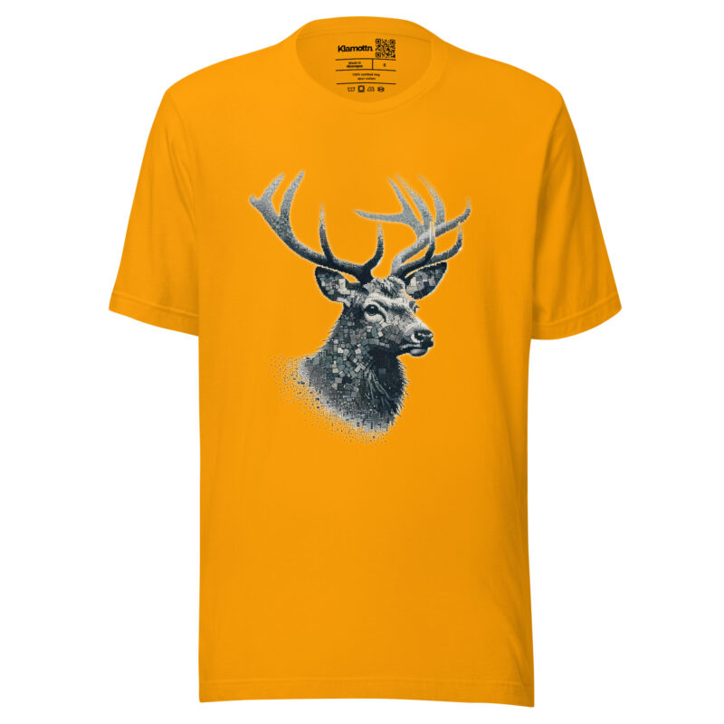 Majestätischer Hirsch im Mosaik-Stil Unisex-T-Shirt – T-Shirts – klamottn.de
