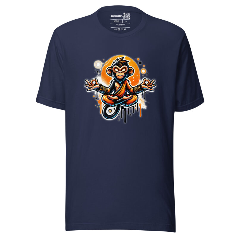 Meditierender Affe Unisex-T-Shirt – T-Shirts – klamottn.de