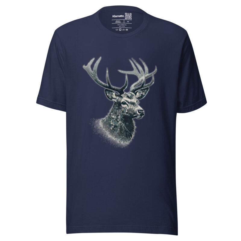 Majestätischer Hirsch im Mosaik-Stil Unisex-T-Shirt – T-Shirts – klamottn.de