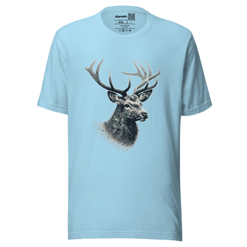 Majestätischer Hirsch im Mosaik-Stil Unisex-T-Shirt – T-Shirts – klamottn.de