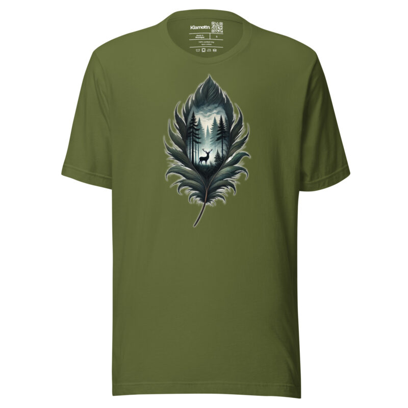Magische Waldszene Unisex-T-Shirt