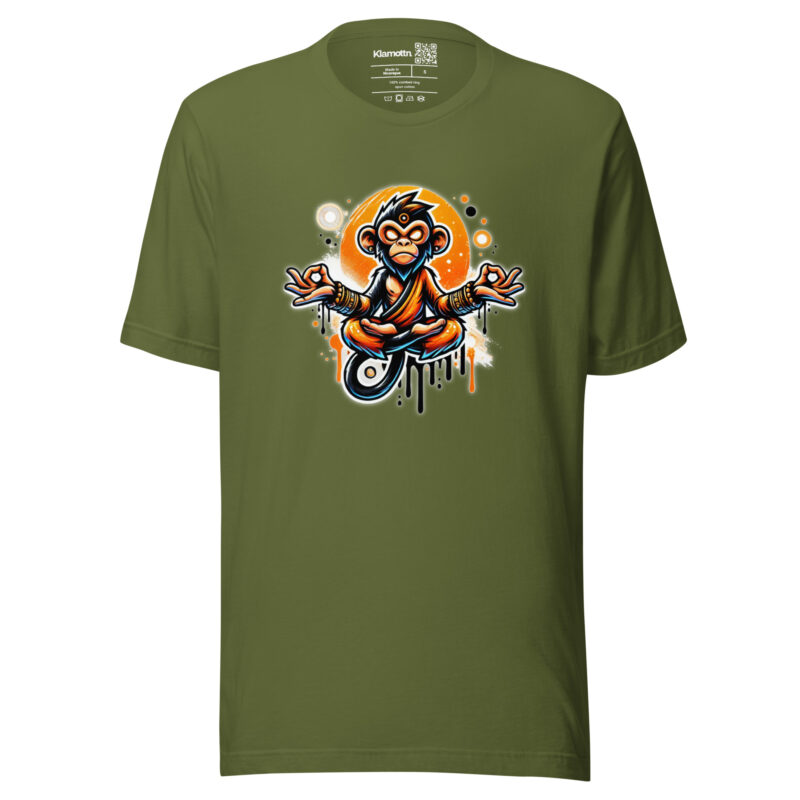 Meditierender Affe Unisex-T-Shirt – T-Shirts – klamottn.de