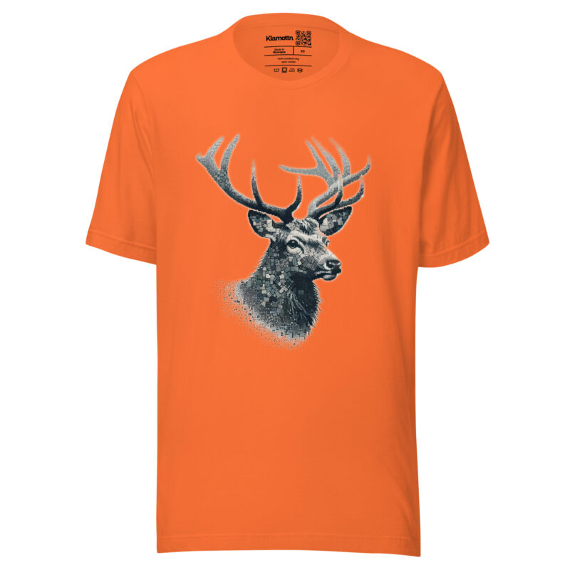 Majestätischer Hirsch im Mosaik-Stil Unisex-T-Shirt – T-Shirts – klamottn.de