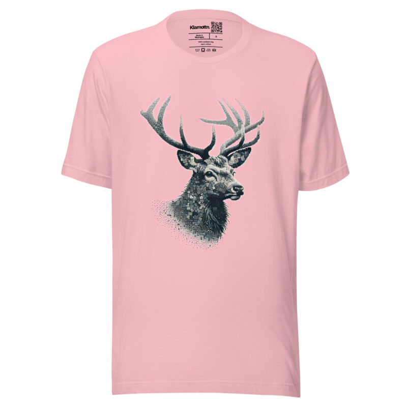 Majestätischer Hirsch im Mosaik-Stil Unisex-T-Shirt – T-Shirts – klamottn.de
