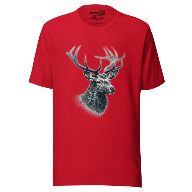 Majestätischer Hirsch im Mosaik-Stil Unisex-T-Shirt – T-Shirts – klamottn.de