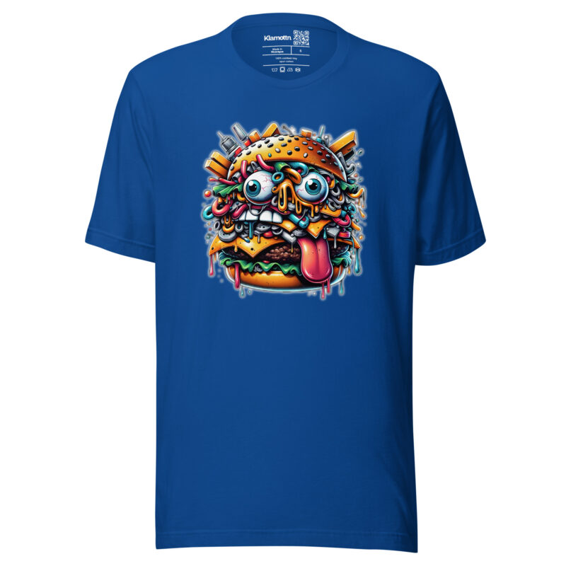 Verrückter Burger Unisex-T-Shirt – T-Shirts – klamottn.de