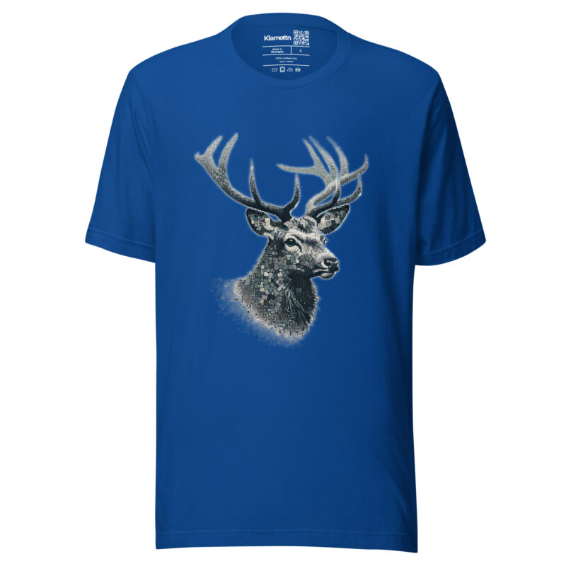 Majestätischer Hirsch im Mosaik-Stil Unisex-T-Shirt – T-Shirts – klamottn.de