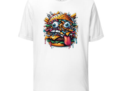 Verrückter Burger Unisex-T-Shirt – T-Shirts – klamottn.de Verrückter Burger Unisex-T-Shirt – T-Shirts – klamottn.de