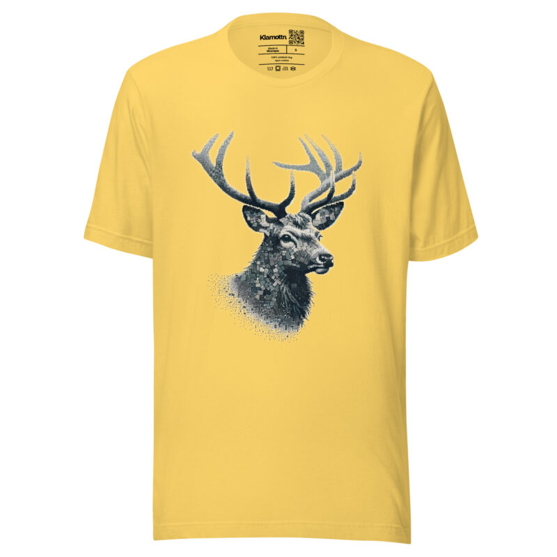 Majestätischer Hirsch im Mosaik-Stil Unisex-T-Shirt – T-Shirts – klamottn.de