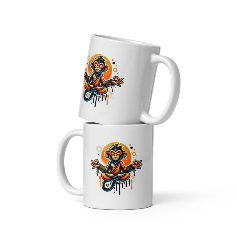 Meditating monkey cup