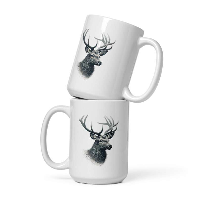 Majestätischer Hirsch im Mosaik-Stil Tasse – Home & Living – klamottn.de