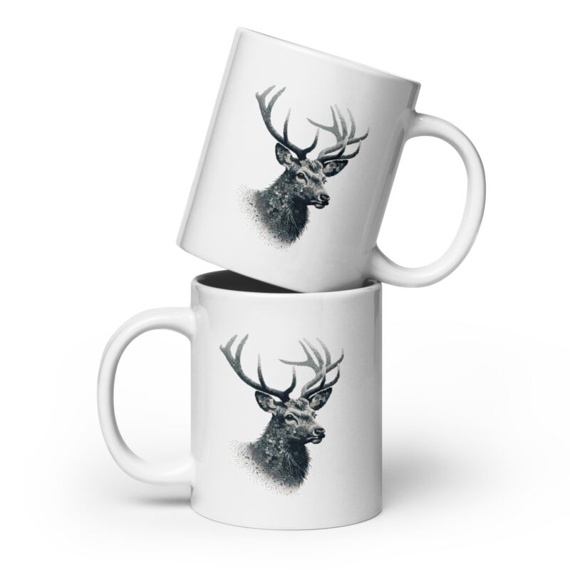 Majestätischer Hirsch im Mosaik-Stil Tasse – Home & Living – klamottn.de