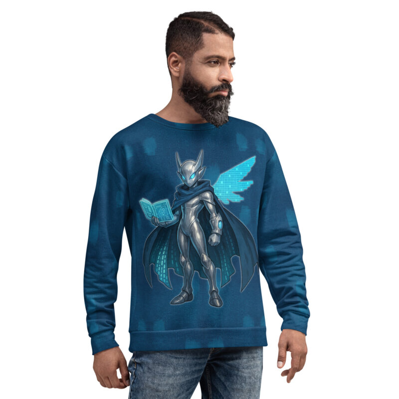 Digitaler Wächter des Wissens Unisex-Sweatshirt – Special Edition