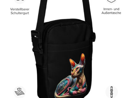 Psychedelische Sphinxkatze Umhängetasche – Accessoires – klamottn.de Psychedelische Sphinxkatze Umhängetasche – Accessoires – klamottn.de