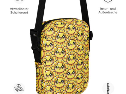 Kawaii Sonnenblume mit großen Glubschaugen Umhängetasche – Accessoires – klamottn.de Kawaii Sonnenblume mit großen Glubschaugen Umhängetasche – Accessoires – klamottn.de