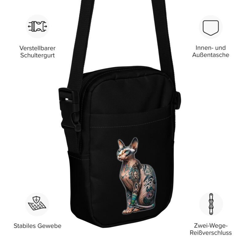 Majestätische Sphynx-Katze Umhängetasche – Accessoires – klamottn.de