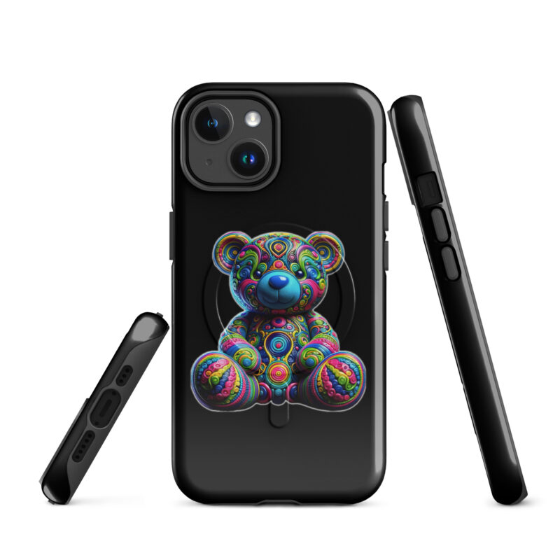 Bunter Psychedelic-Teddy Hardcase iPhone®-Hülle mit MagSafe® – Accessoires – klamottn.de