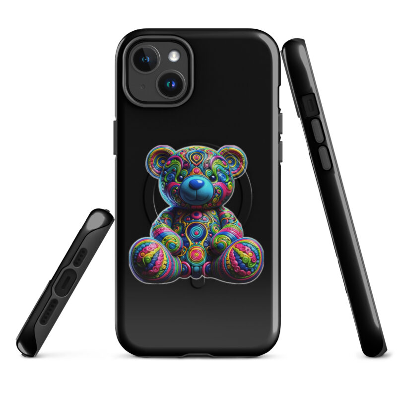 Bunter Psychedelic-Teddy Hardcase iPhone®-Hülle mit MagSafe® – Accessoires – klamottn.de