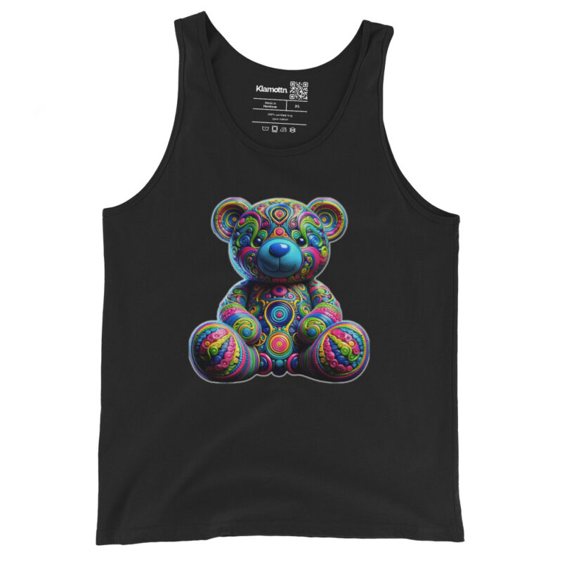 Bunter Psychedelic-Teddy Unisex-Tank-Top – Tank Tops – klamottn.de