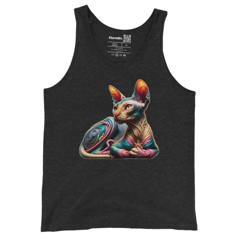 Psychedelische Sphinxkatze Unisex-Tank-Top – Tank Tops – klamottn.de