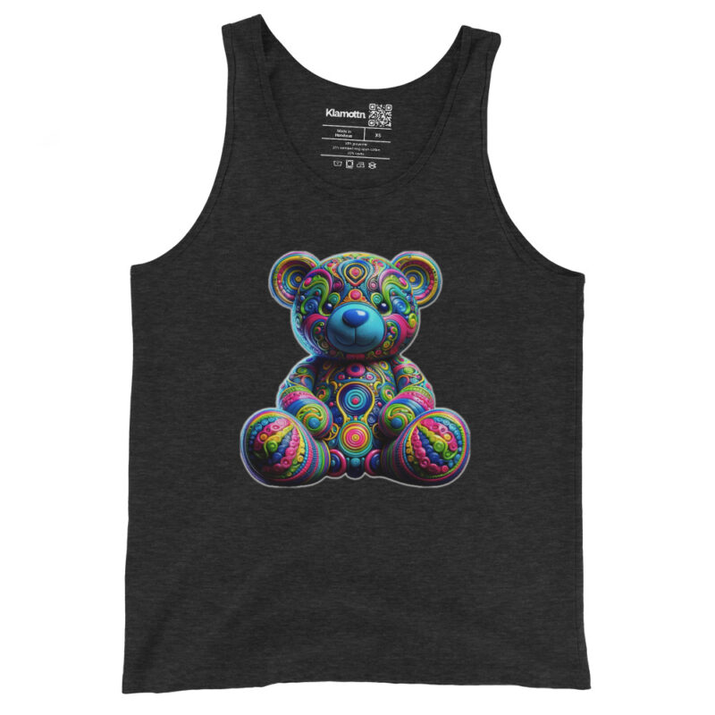 Bunter Psychedelic-Teddy Unisex-Tank-Top – Tank Tops – klamottn.de