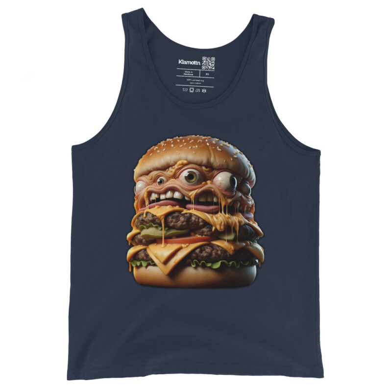 Verrückter Monster-Burger Unisex-Tank-Top – Tank Tops – klamottn.de