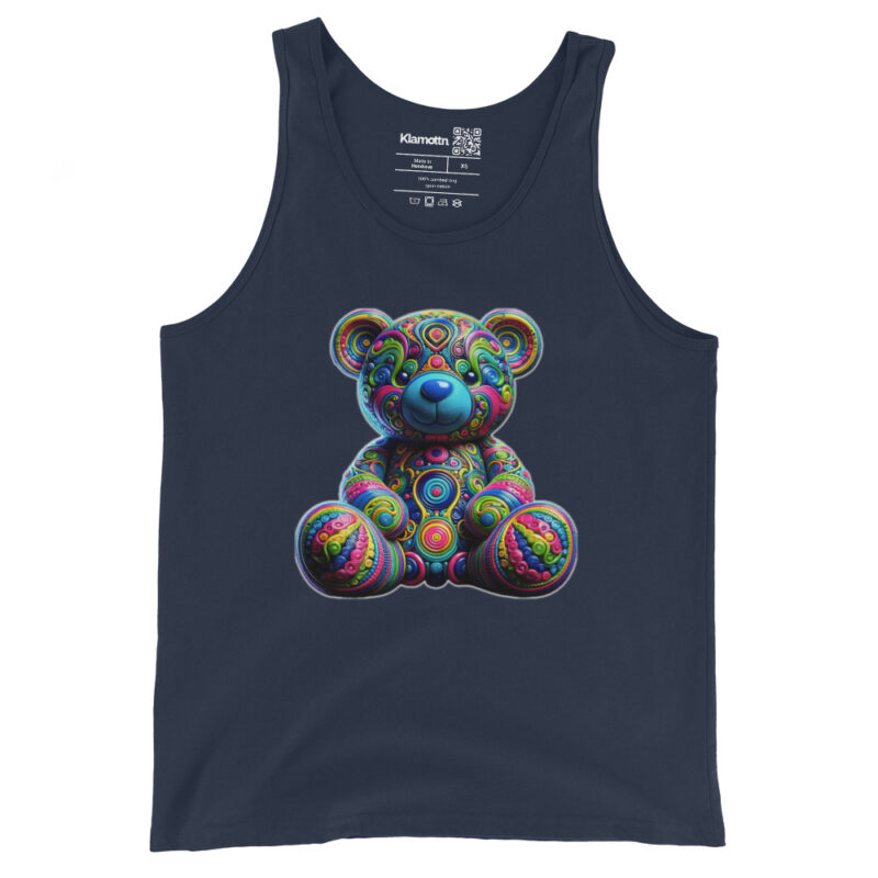 Bunter Psychedelic-Teddy Unisex-Tank-Top – Tank Tops – klamottn.de